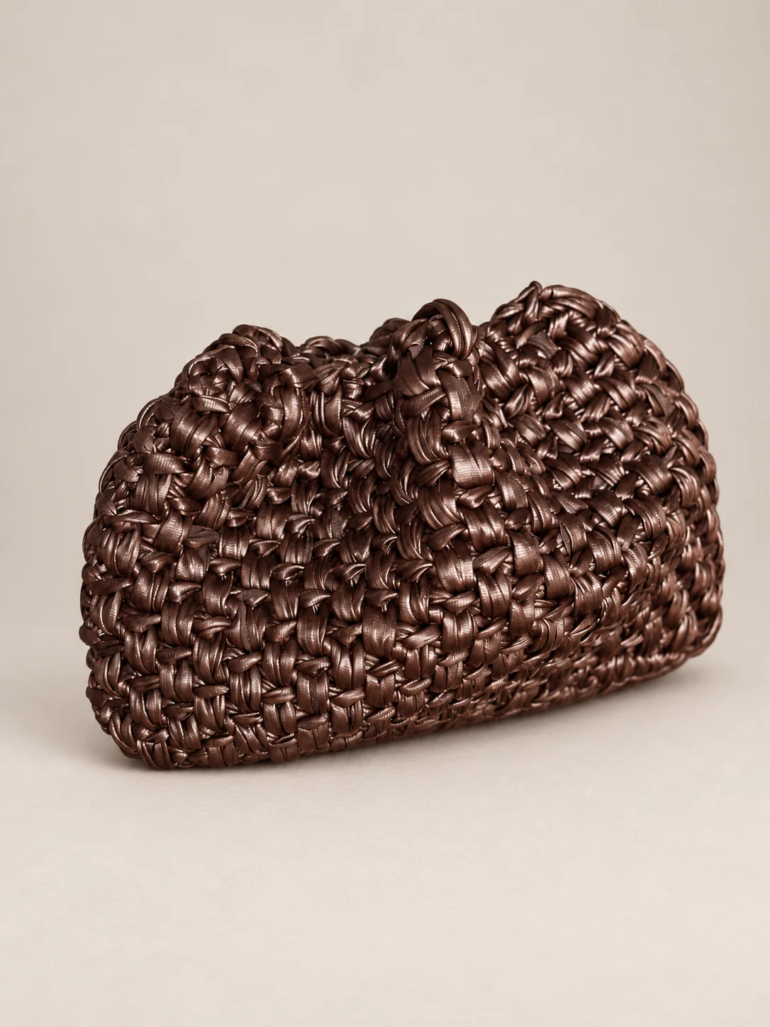 Pochette artigianale color cioccolato